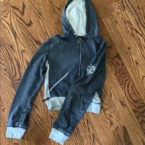 Grey Hoodie with Crown detail